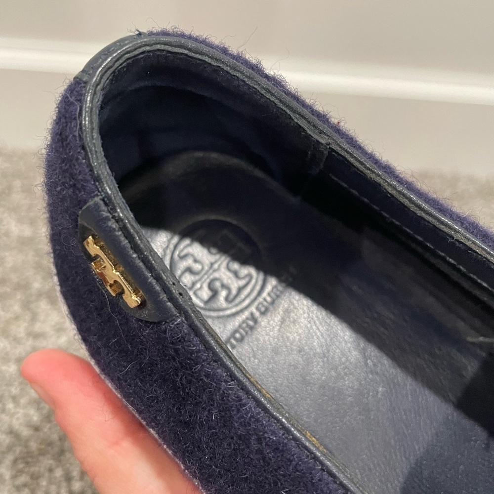 Tory Burch blue/green ombré slip on loafers, size 8.5 - Picture 11 of 13